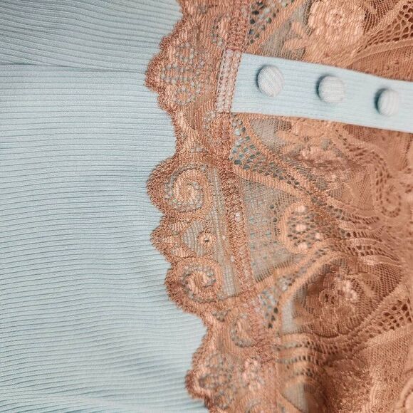 Beach Bunny Set Flare Pants Tank Lace Womens Large Beach Wear Swim Cover - Picture 6 of 8